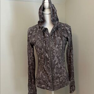 lululemon athletica Women's Patterned Gray Utility Jacket